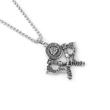 Viking Symbol Double Axe Necklace Necklaces Viking Warriors