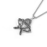 Viking Symbol Double Axe Necklace Necklaces Viking Warriors
