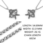 Viking Symbol Double Axe Necklace Necklaces Viking Warriors