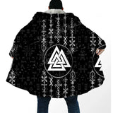 Viking Symbols Hooded Coats coat Viking Warriors