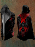 Viking Symbols Oversized Hooded Trench Coat Viking Warriors