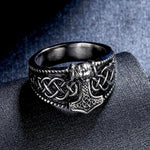 Viking Thor's Hammer Ring Rings Viking Warriors