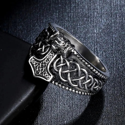 Viking Thor's Hammer Ring Rings Viking Warriors