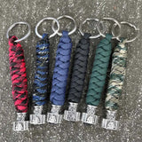 Viking Valknut Rune Paracord Keychain Keychains Viking Warriors