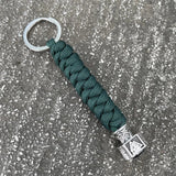 Viking Valknut Rune Paracord Keychain Keychains Viking Warriors