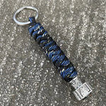 Viking Valknut Rune Paracord Keychain Keychains Viking Warriors