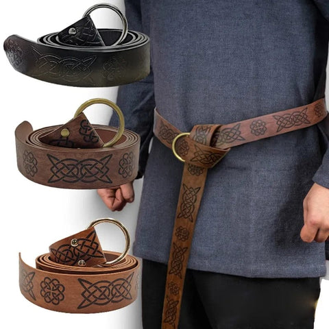 Viking Warrior Embossed Belt Belts Viking Warriors