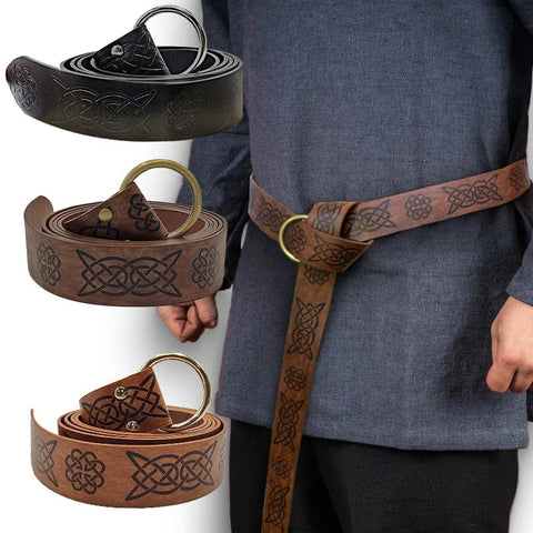 Viking Warrior Embossed Belt Belts Viking Warriors