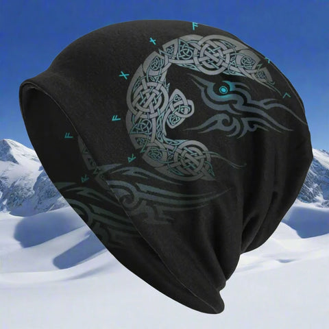 Viking Wolf Beanie Hat beanie hat Viking Warriors