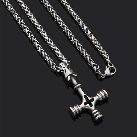 Viking Wolf Cross Pendant Necklaces Viking Warriors