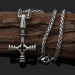 Viking Wolf Cross Pendant Necklaces Viking Warriors