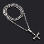 Viking Wolf Cross Pendant Necklaces Viking Warriors