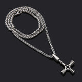 Viking Wolf Cross Pendant Necklaces Viking Warriors