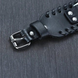 Viking Wolf Head Leather Bracelet Wristbands Viking Warriors