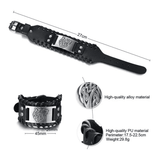 Viking Wolf Head Leather Bracelet Wristbands Viking Warriors