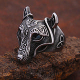 Viking Wolf Head Ring Rings Viking Warriors