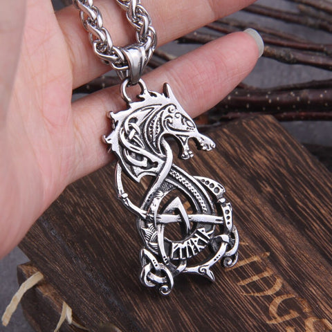 Viking Wolf Necklace Necklaces Viking Warriors