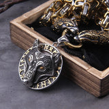 Viking Wolf Runes King's chain Necklace Necklaces Viking Warriors