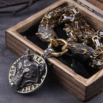 Viking Wolf Runes King's chain Necklace Necklaces Viking Warriors