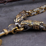 Viking Wolf Runes King's chain Necklace Necklaces Viking Warriors