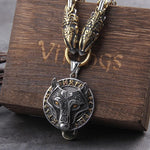 Viking Wolf Runes King's chain Necklace Necklaces Viking Warriors