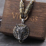 Viking Wolf Runes King's chain Necklace Necklaces Viking Warriors