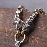 Viking  Wolf Runes King's chain Necklace Necklaces Viking Warriors