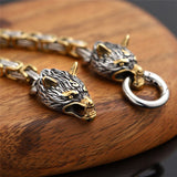Viking Wolves King's Chain Bracelet Bracelets Viking Warriors