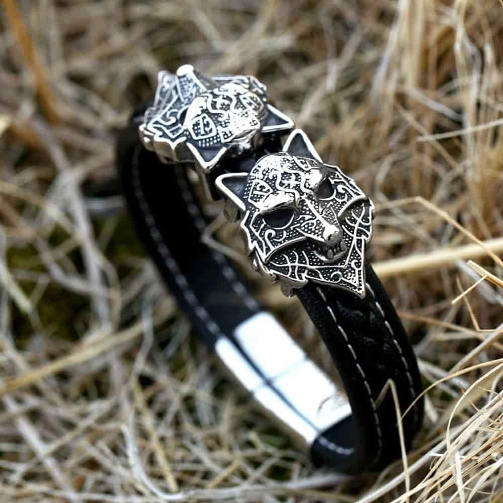 Bracelet Homme Loups Vikings Viking Warriors