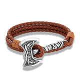 Vikings Axe Leather Bracelet leather bracelet Viking Warriors