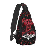 Vikings Crossbody Bag – Norse Runic Shoulder Bag cross body bag Viking Warriors