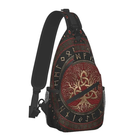 Vikings Crossbody Bag – Norse Runic Shoulder Bag cross body bag Viking Warriors