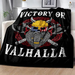 Vikings Norse Mythology Odin Valhalla Symbols - Soft Plush Blankets blanket Viking Warriors