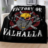 Vikings Norse Mythology Odin Valhalla Symbols - Soft Plush Blankets blanket Viking Warriors