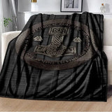 Vikings Norse Mythology Odin Valhalla Symbols - Soft Plush Blankets blanket Viking Warriors