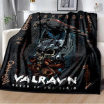Vikings Norse Mythology Odin Valhalla Symbols - Soft Plush Blankets blanket Viking Warriors