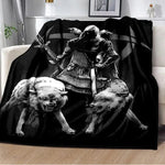 Vikings Norse Mythology Odin Valhalla Symbols - Soft Plush Blankets blanket Viking Warriors