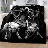Vikings Norse Mythology Odin Valhalla Symbols - Soft Plush Blankets blanket Viking Warriors