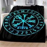 Vikings Norse Mythology Odin Valhalla Symbols - Soft Plush Blankets blanket Viking Warriors