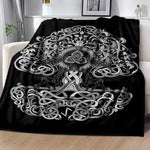 Vikings Norse Mythology Odin Valhalla Symbols - Soft Plush Blankets blanket Viking Warriors