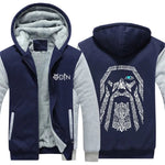 Vikings Odin Zipper Jacket Apparel & Accessories Viking Warriors