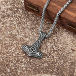 Vikings Serpent Thor Hammer Necklace Necklaces Viking Warriors