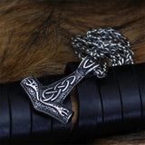 Vikings Serpent Thor Hammer Necklace Necklaces Viking Warriors