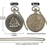 Vikings Symbol Valknut Pocket Watch pocket watch Viking Warriors