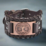 Vikings Symbols Leather Bracelet Wristbands Viking Warriors