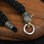 Vikings Wolf Paracord Rope Bracelet Bracelets Viking Warriors