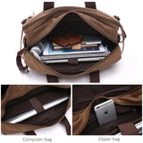 Vintage Canvas Travel Bag Bag Viking Warriors