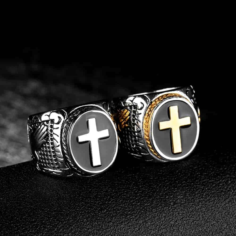 Vintage Cross Ring | Viking Warriors