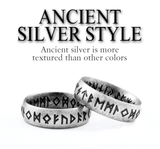 Vintage Futhark Rune Ring Rings Viking Warriors