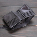 Vintage Leather Wallet Handbag & Wallet Accessories Viking Warriors
